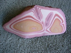 1 side shaped and smoothed Utah Wonderstone from Fishlake Mountains, Vernon Utah