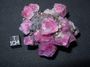 Purple/Pink Aluminum Sulfate Crystals on matrix (Poland)