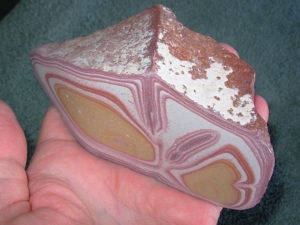 1 side shaped and smoothed Utah Wonderstone from Fishlake Mountains, Vernon Utah