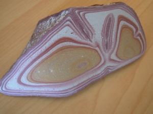 1 side shaped and smoothed Utah Wonderstone from Fishlake Mountains, Vernon Utah