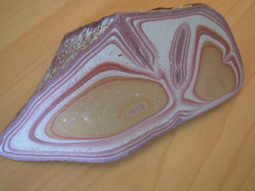 1 side shaped and smoothed Utah Wonderstone from Fishlake Mountains, Vernon Utah