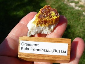 Orpiment Kola Penninsula, Russia