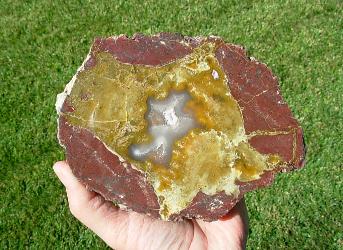 Rare XL Black Rock Desert Thunderegg Polished Half