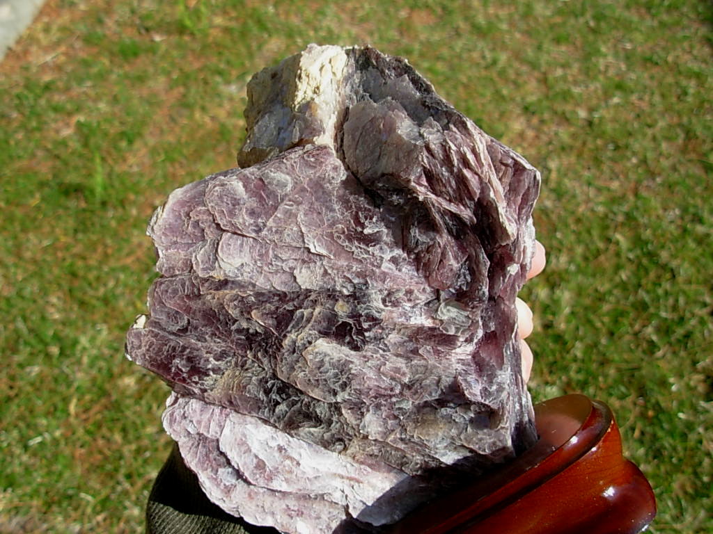 XL Lilac Purple Lepidolite Lithium Mica Crystal Cluster from Brazil
