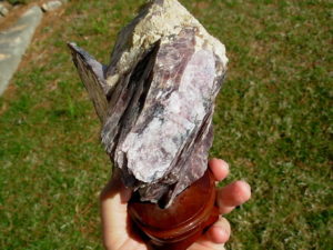 XL Lilac Purple Lepidolite Lithium Mica Crystal Cluster from Brazil