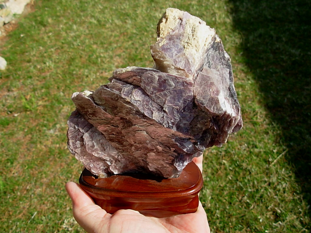 XL Lilac Purple Lepidolite Lithium Mica Crystal Cluster from Brazil