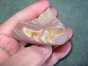 1 side shaped and smoothed Nevada Wonderstone from Wonderstone Mountain in Fallon, Nevada