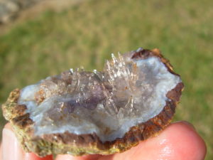 Reverse Scepter Amethyst Quartz Needle Plate