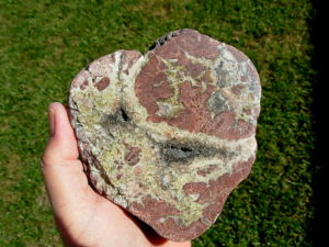 Strange Black Rock Desert Thunderegg Polished Half