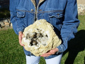 19 lb Lewis County Missouri Pokerchip Calcite XL Geode