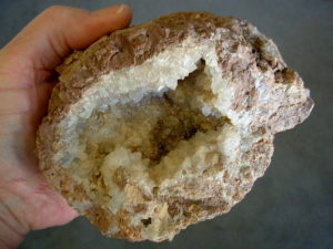 Rare Geode from the San Andreas Fault in California