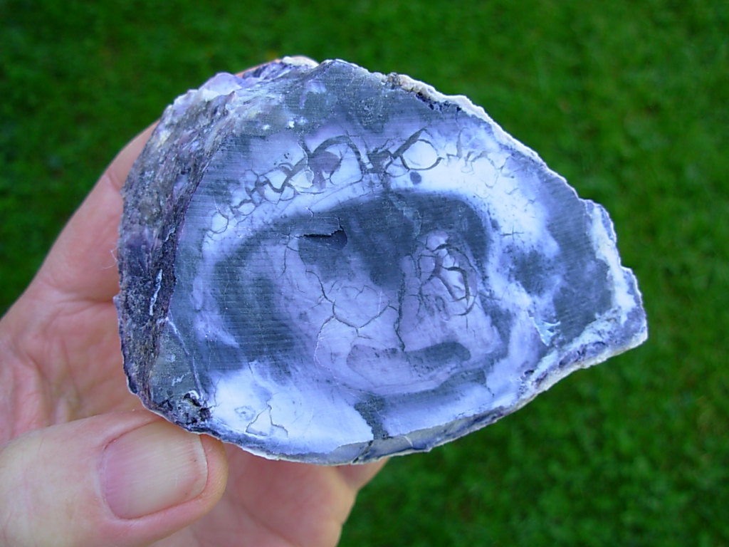 Purple 48mm Thick Opal Fluorite