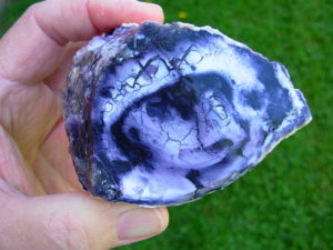 Purple 48mm Thick Opal Fluorite