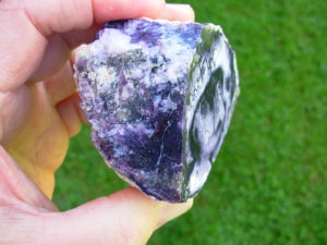 Purple 48mm Thick Opal Fluorite