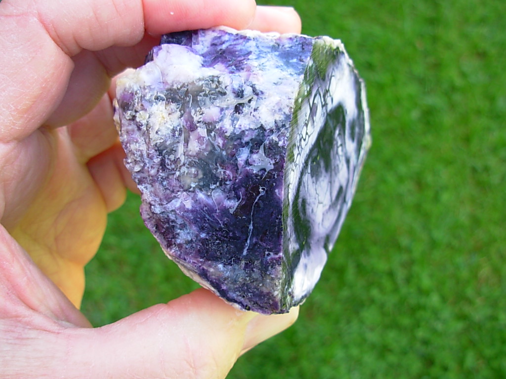 Purple 48mm Thick Opal Fluorite