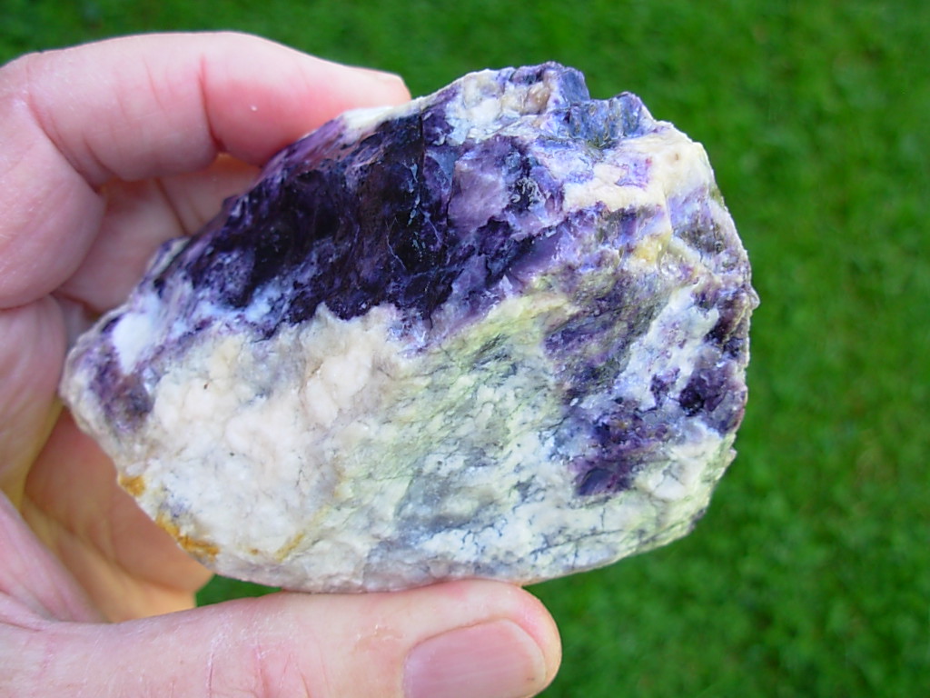 Purple 48mm Thick Opal Fluorite