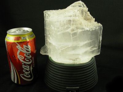 Stunning Selenite Mountain on lighted color changing base