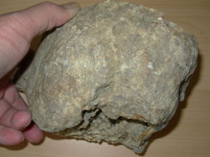 Botryoidal Aragonite Geode Half from Arkansas