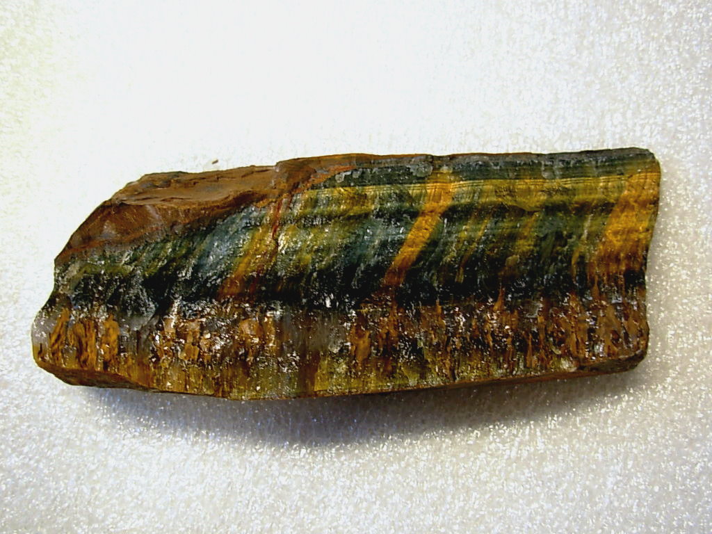 Hawk's Eye over Plume Agate Face Cut Nodule from Western Australia