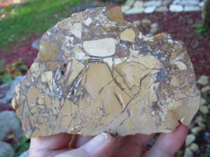 Large Brecciated Mookaite Unpolished Slab from Australia