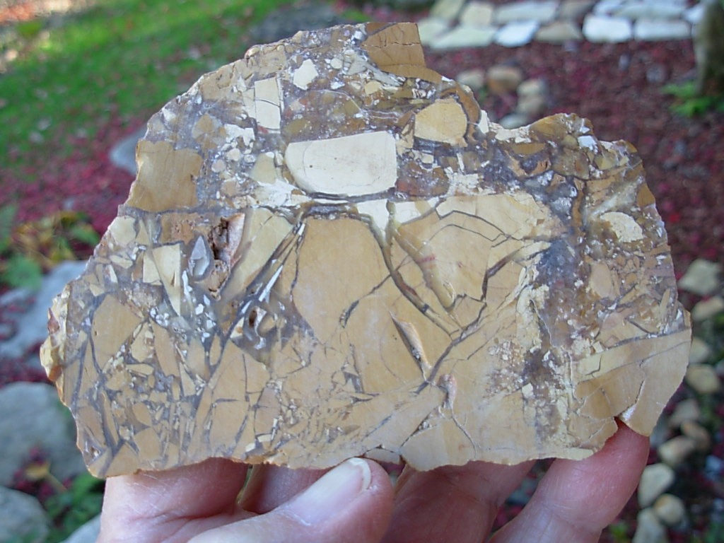 Large Brecciated Mookaite Unpolished Slab from Australia