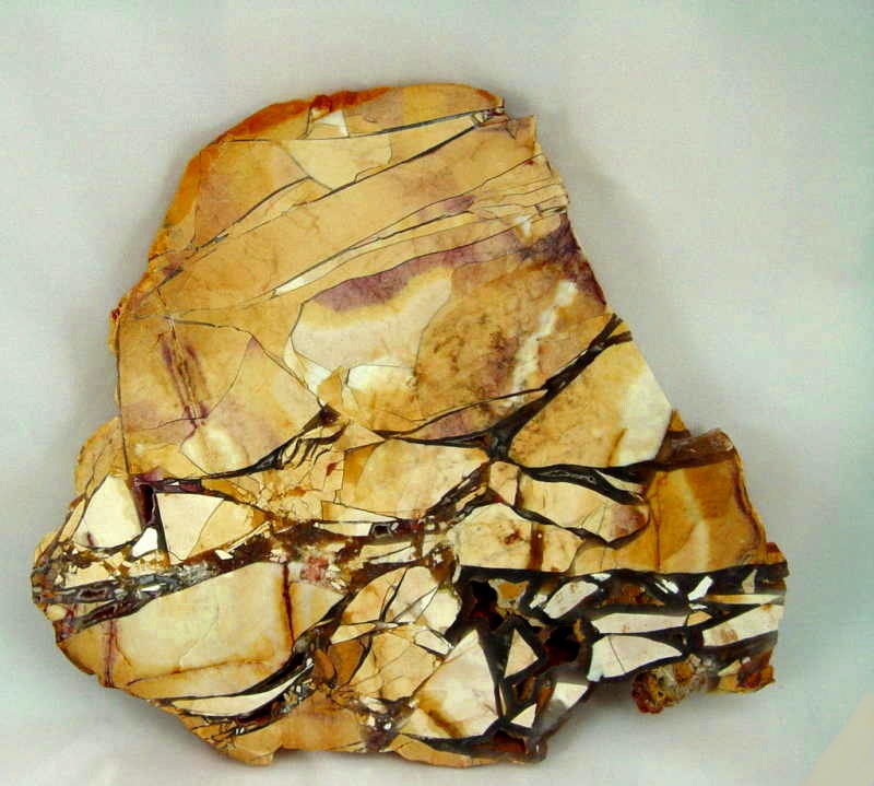 Large Brecciated Mookaite Polished Slab from Australia