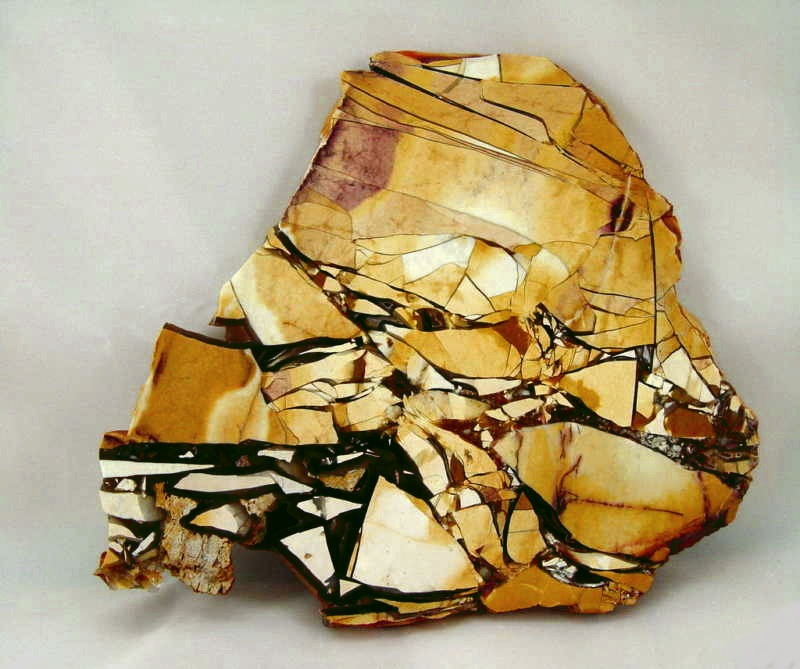 Large Brecciated Mookaite Polished Slab from Australia