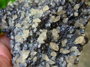 Old Stock 1960's Specimen Calcite on Sphalerite from the Elmwood Mine