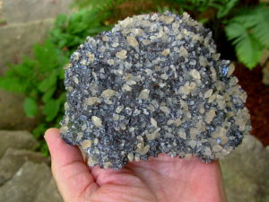 Old Stock 1960's Specimen Calcite on Sphalerite from the Elmwood Mine