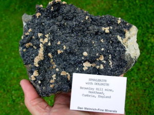 XXL specimen of Marmatite variety of Sphalerite with Dolomite
