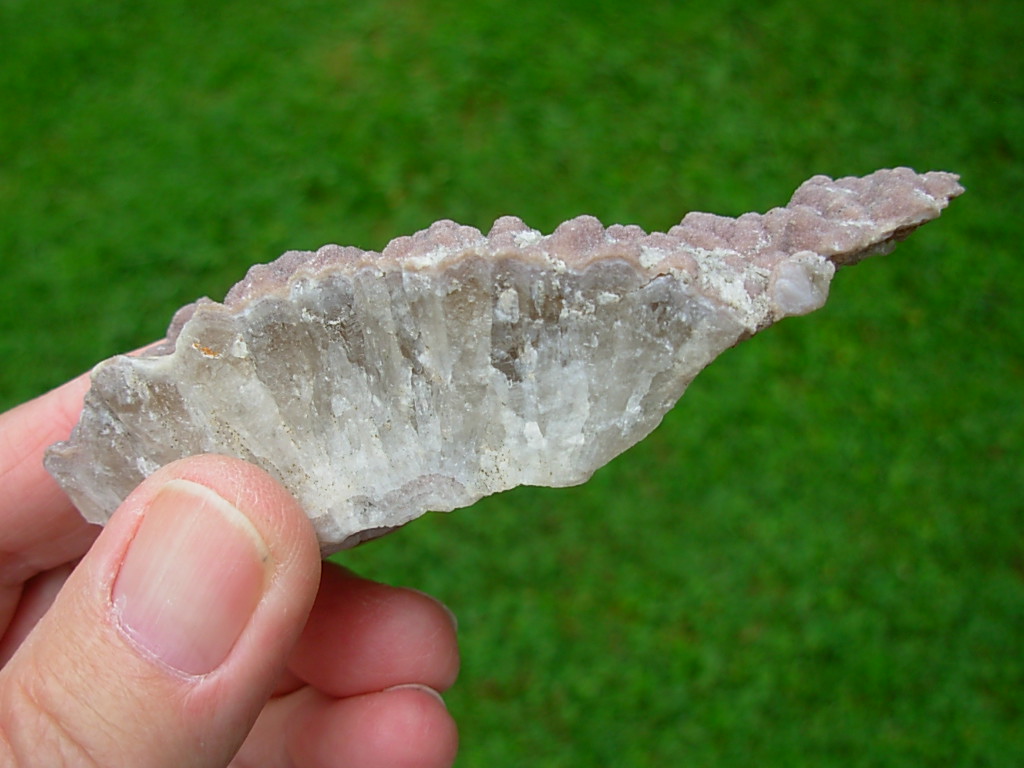 Botryoidal Lavender Drusi Quartz on Quartz Plate