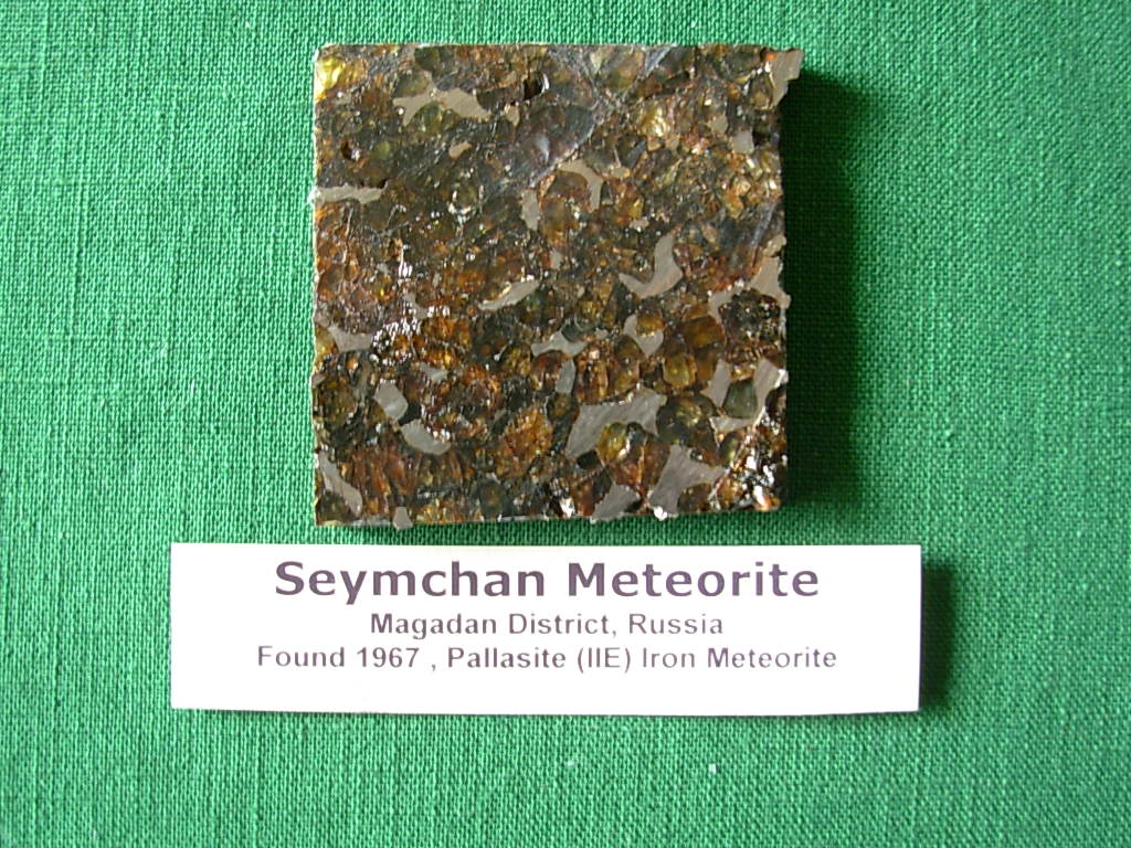 65g Seymchan Pallasite Thick Slab Polished One Side