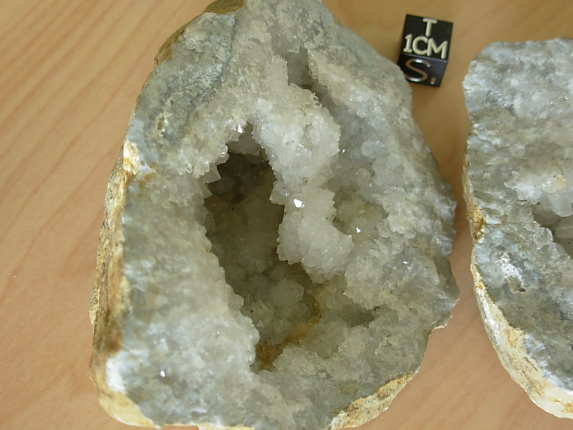 Stunning Quartz Crystal Geode ( Matched Pair) from Keokuk, Iowa