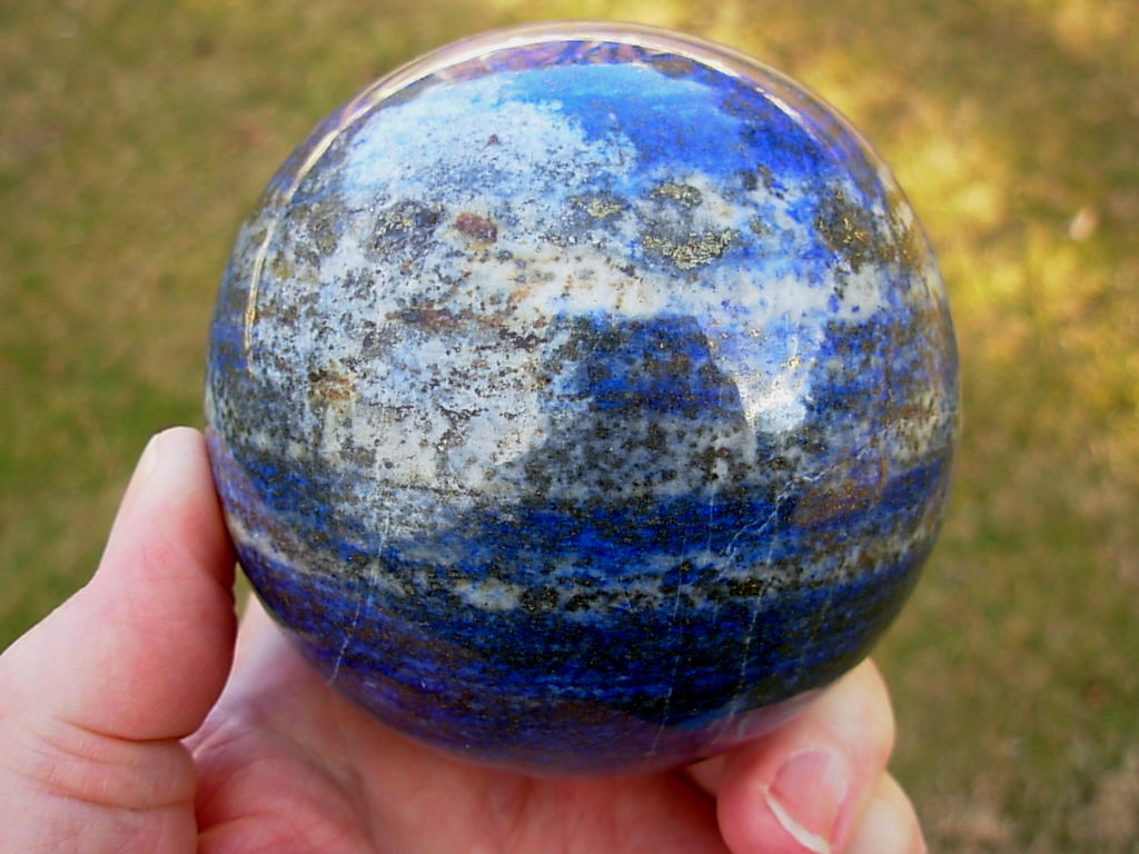 3.3 Inch Lapis Lazuli Polished Sphere from Afghanistan