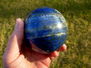 3.3 Inch Lapis Lazuli Polished Sphere from Afghanistan