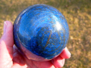 3.3 Inch Lapis Lazuli Polished Sphere from Afghanistan
