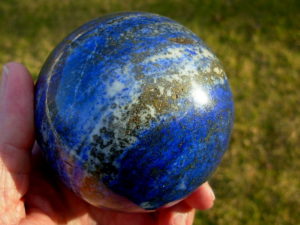 3.3 Inch Lapis Lazuli Polished Sphere from Afghanistan