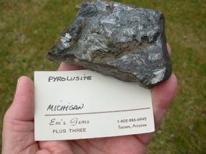 Pyrolusite from Alberta, Michigan