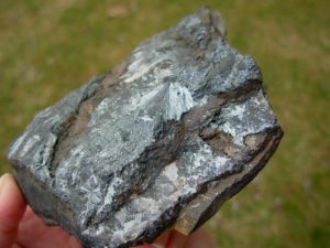 Pyrolusite from Alberta, Michigan