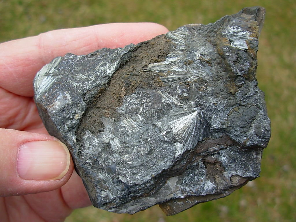 Pyrolusite from Alberta, Michigan