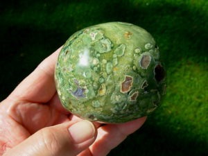 Polished Rain Forest Jasper Nodule from Australia
