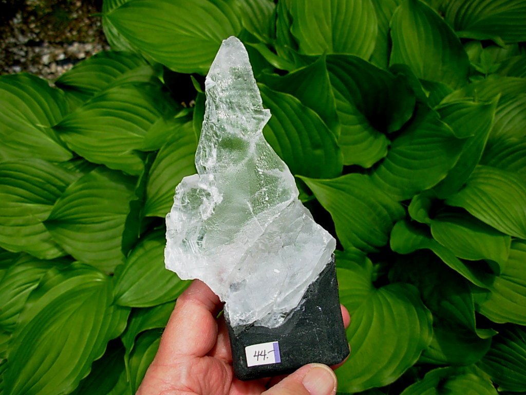 Selenite Chard on Cathedral Base from Brazil