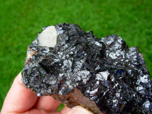 Old Stock 1960's Specimen Calcite on Sphalerite from the Elmwood Mine