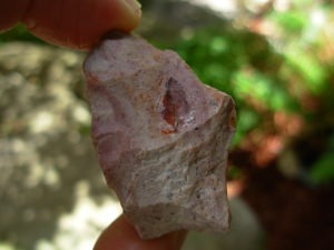 Fire Opal in Rhyolite from Mexico
