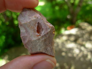 Fire Opal in Rhyolite from Mexico