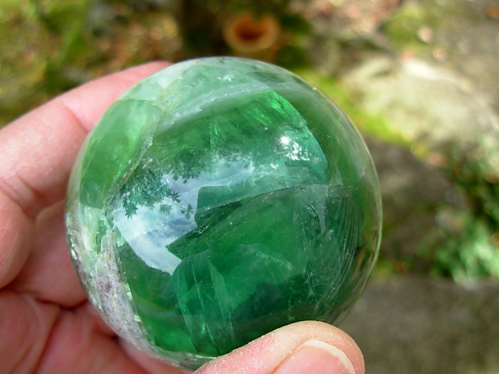 61mm Green Fluorite Sphere