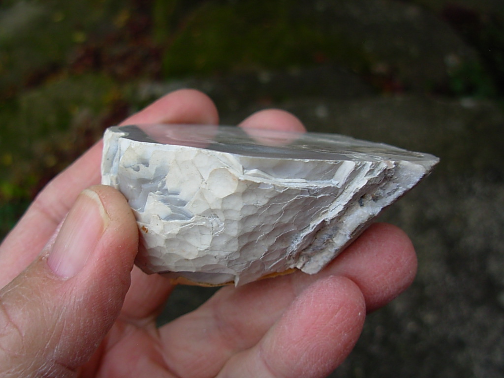 Idar-Oberstein Crystal Agate Geode half from Setz Quarry, Germany (polished)