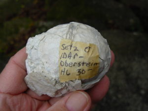 Idar-Oberstein Crystal Agate Geode half from Setz Quarry, Germany (polished)