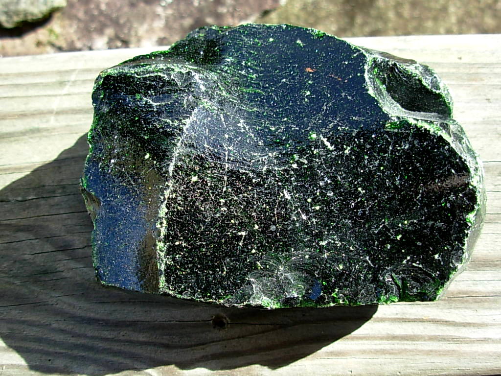 Deep Green Goldstone Rough