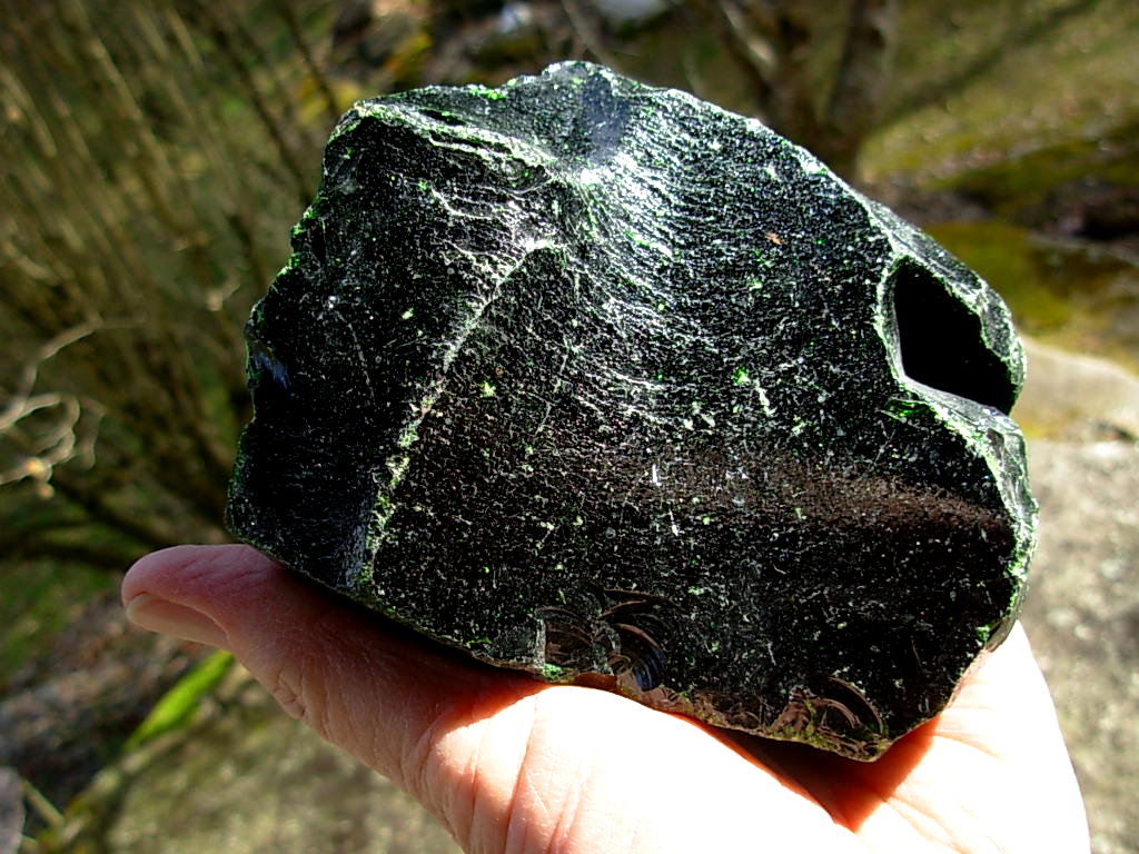 Deep Green Goldstone Rough